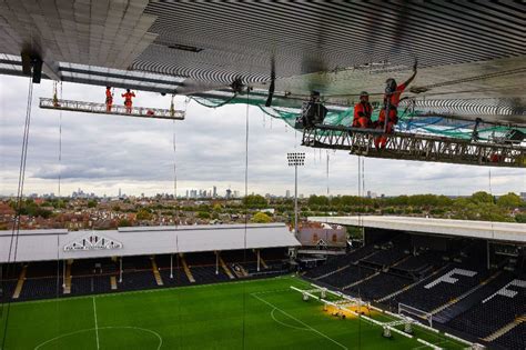 Riverside Stand - Fulham FC Soffit Cladding Installation - CAN Limited