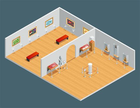 isometric interior illustration  vector art  vecteezy