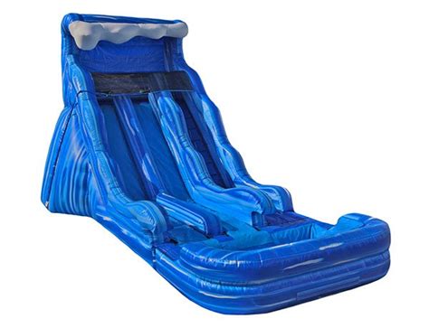 17 DUAL Lane Blue Wave Dual Inflatable Waterslide Kicks And Giggles