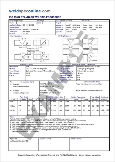 Example Wps Download Welding Procedures