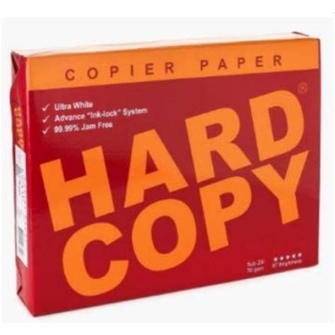 Hard Copy Bond Paper A Size Sub Gsm Shopee Philippines