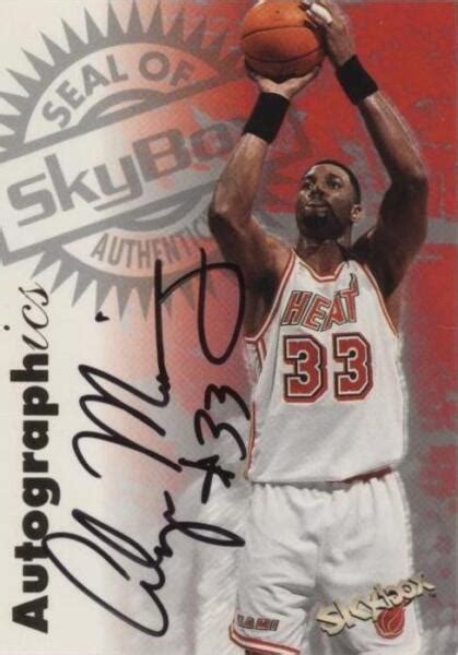 Skybox Premium Autographics Alonzo Mourning Au For Sale