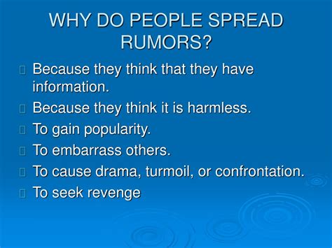 PPT - Navigating Gossip and Rumors: Understanding, Addressing and