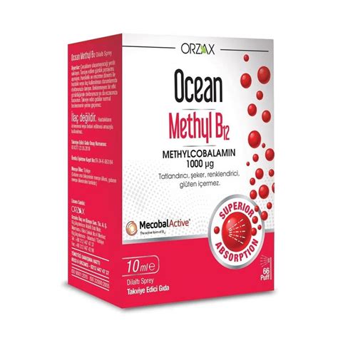 Orzax Ocean Methyl B12- 1000 mcg 10 ml Spray – Lujain Beauty