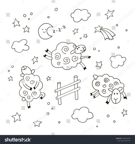 Good Night Cartoon Background Kids Hand Stock Vector (Royalty Free ...