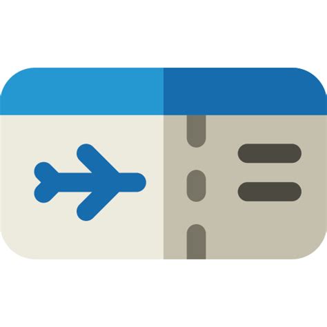 Plane ticket Basic Rounded Flat icon