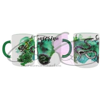 Caneca Harry Potter Casas De Hogwarts Sonserina Slytherin Shopee Brasil