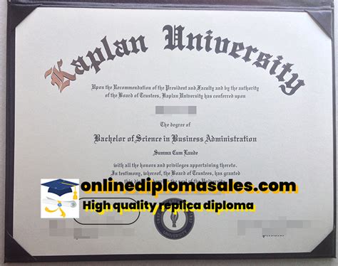 Order your Kaplan University degree certificate online ...