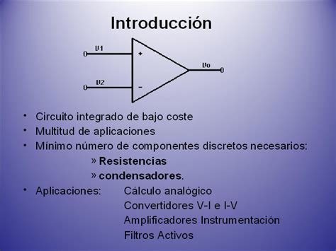 Amplificadores Operacionales Ii Presentación Powerpoint