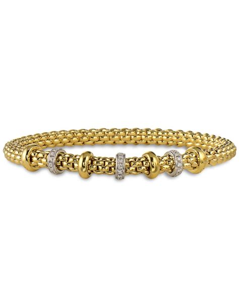 Yellow Gold Flexit Eka Bracelet By Fope Turgeon Raine Flexible