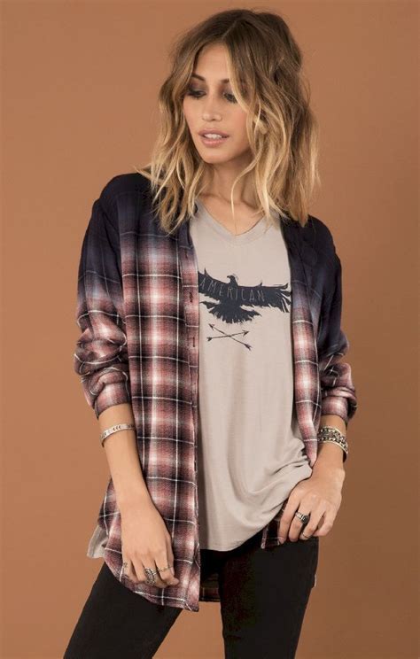 Flannel Shirt Outfit Ideas For 2024 Addicfashion