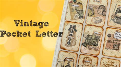 Pocket Letter Ideas Vintage Pocket Letter Youtube