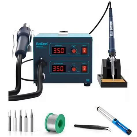 Bakon BK D Soldering Iron Hot Air Gun De Soldering In Rework Station Value Kit At