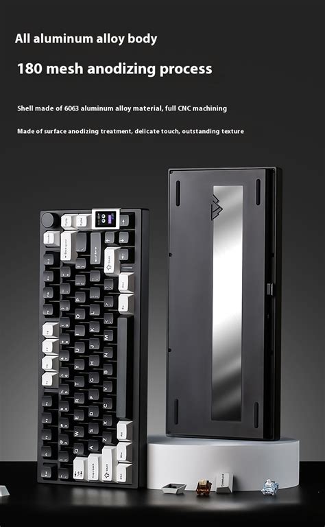 YUNZII AL Aluminum Wireless Mechanical Keyboard Hot Swappable RGB GASKET Custom Gaming