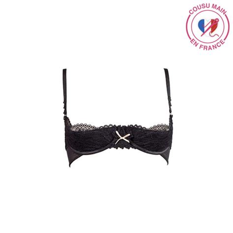 Soutien Gorge Demi Seins Réglisse LUXXA Body House Sex Shop en ligne