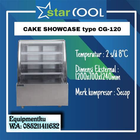 Starcool Cake Showcase Cg 120 Lazada Indonesia