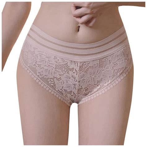BE lingerie femme Sous vêtements en coton à mailles creuses transparentes dentelle taille