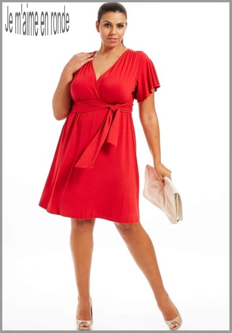 Robe Rouge Grande Taille