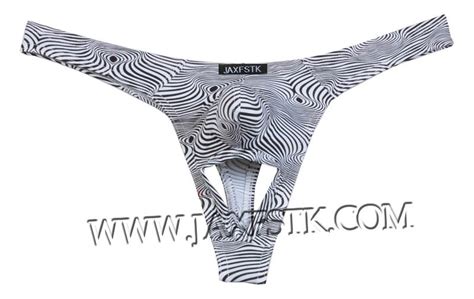 Novelty Men Pouch Thong Isolation Underwear Nuts Out String Spandex T Back Bikini Pants Mus