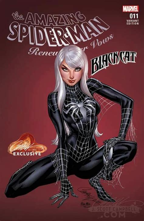 J Scott Campbell Spiderman Black Cat Black Cat Marvel Spiderman Art