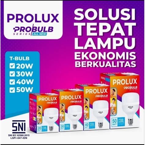 Jual Lampu Led Prolux Capsule Garansi Tahun Lampu Bohlam Led Super