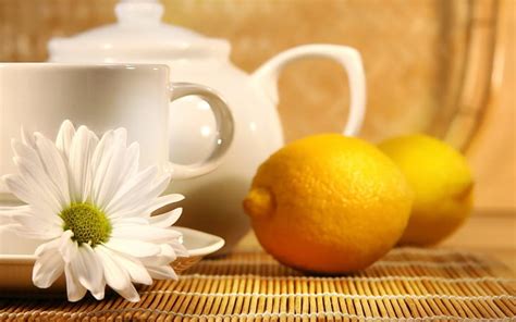 Lemon Tea Naczynia Napoje Cytryny Herbata Hd Wallpaper Peakpx