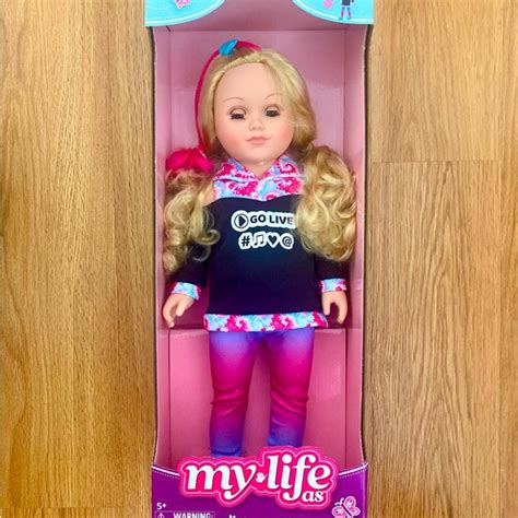 My Life As Toys Nwt My Life As Posable Content Creator 8 Doll Blonde Hair Green Eyes Poshmark