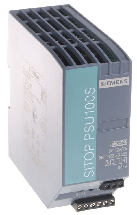 6EP1322 2BA00 Siemens Siemens SITOP PSU100S Switch Mode DIN Rail