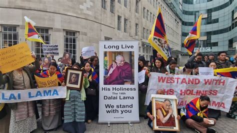 We Stand With His Holiness The Dalai Lama 16th Of April Front Of The