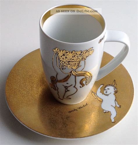 Rosenthal Andy Warhol Golden Angels Him Latte Macchiato Becher Mit