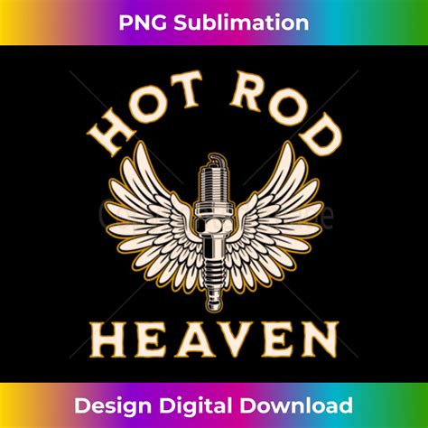 Hot Rod Heaven Muscle Car Garage Cartoon Front And Back De Inspire Uplift