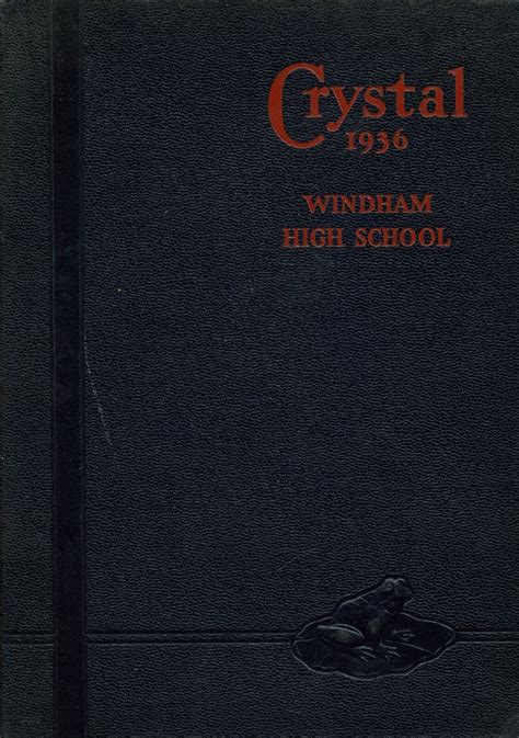 1936 yearbook from Windham High School from Willimantic, Connecticut ...