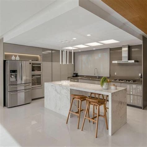 Modern Mdf With Lacquered Glass Modular Kitchen Work Provided Wood