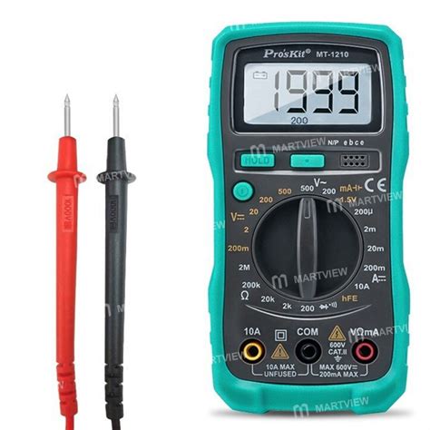 Pro SKit MT 1210 Manual Range 3 1 2 Compact Digital Multimeter With