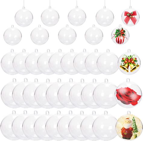 Amazon Pcs Inch Mm Clear Ornaments For Crafts Fillable