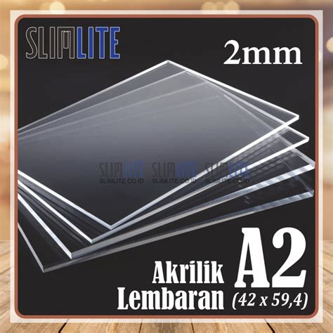 Jual Akrilik Lembaran A Mm Clear Slimlite Co Id