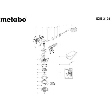 Metabo Spare Parts for Random Orbital Sander SXE 3125