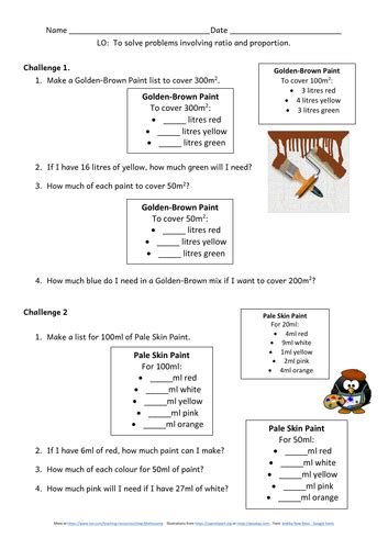 Ratio Scaling And Proportion Ks2 Y6 Presentation And Differentiated