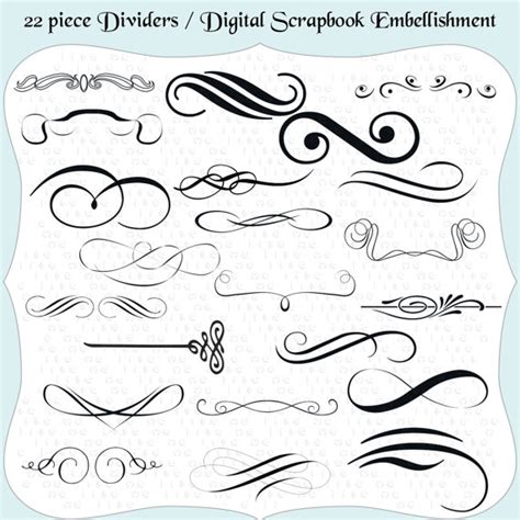 Embellishments Cliparts Add Decorative Elements To Your Designs