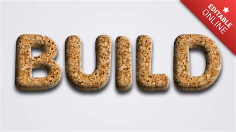 Build Cork Text Effect Generator