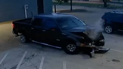 Drunk Driver Unfazed By Slamming Pickup Into A Tree Proceeds To Neatly