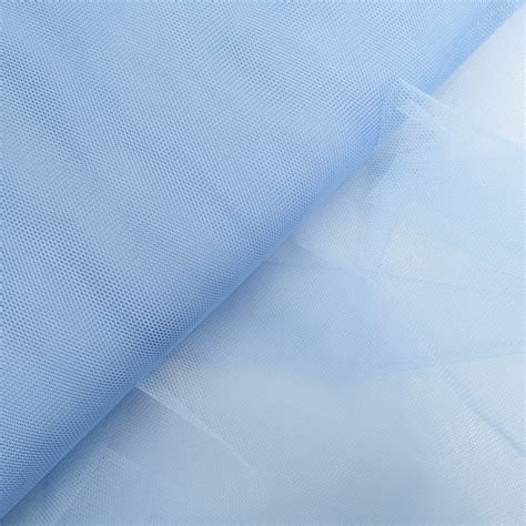 Tulle Rigide 150cm Bleu Ciel Mercerine