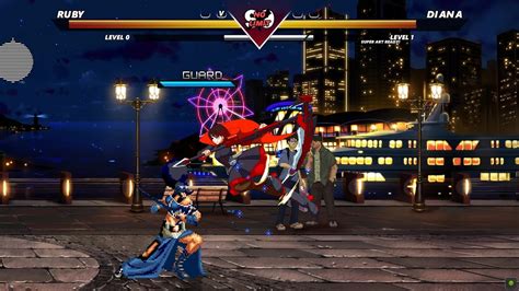 Ruby Rose Vs Diana Mugen Fighting Games Youtube