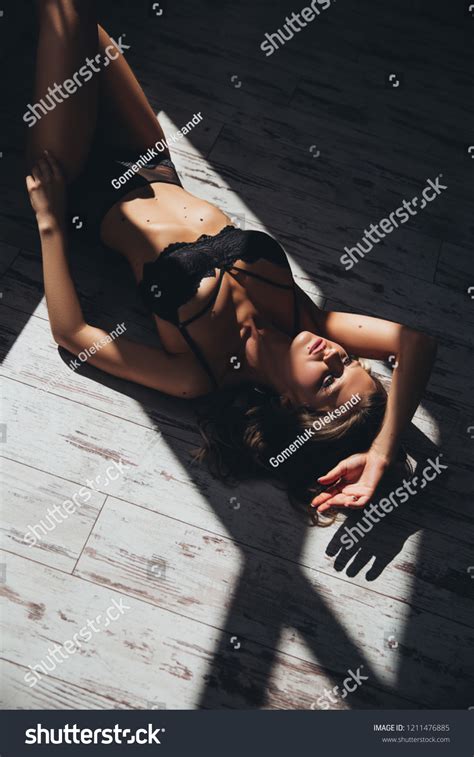 Boudoir Photography Sexy Model Black Lingerie Stock Photo Shutterstock