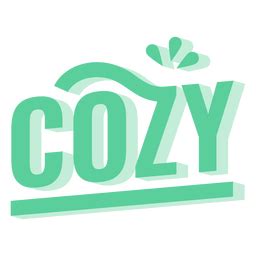 Cozy Stylized Word PNG SVG Design For T Shirts