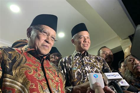 Ganjar Senang Jika Jusuf Kalla Bergabung Ke Tpn Ganjar Pranowo Antara