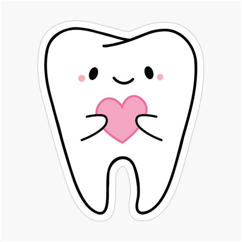 Cute Tooth Inside Sticker For Sale By VitaStyle In 2024 Cute Tooth