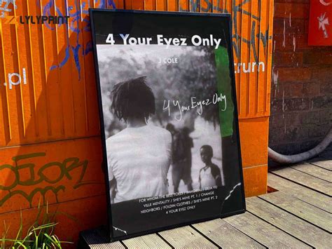 J cole "4 your eyez only" Album Cover Poster #fac - lylyprint.com