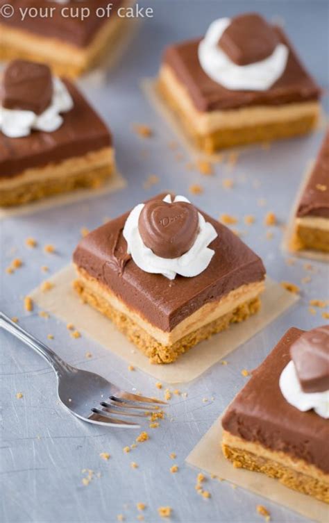 Chocolate Peanut Butter No Bake Cheesecake Bars Your Cup Of Cake