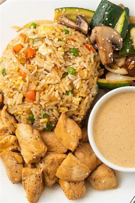 Hibachi Chicken with Fried Rice and Vegetables - 40 Aprons